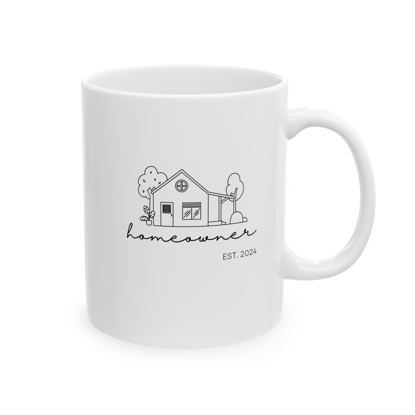 (Customize) Homeowner Est '24 Ceramic Mug, 11oz